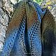 Шарф, палантин из шерсти (серый-голубой-горчичный). Палантины. IRINA GRUDKINA Handmade Knitwear. Ярмарка Мастеров.  Фото №11