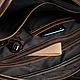 Кожаный мужской портфель / сумка для ноутбука OXFORD коричневого цвета. Мужская сумка. GINZO (Дмитрий). Ярмарка Мастеров.  Фото №4