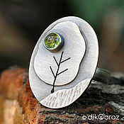 Украшения handmade. Livemaster - original item Ring silver Trees, peridot (chrysolite). Handmade.