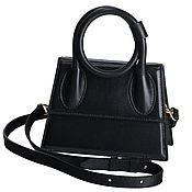 Сумки и аксессуары handmade. Livemaster - original item Black Genuine Leather Crossbody Bag. Handmade.
