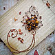 Copper pendant 'Semillon' with red jasper. Autumn leaf. Pendant. Strangell Jewelry. My Livemaster. Фото №5