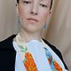 Гердан (ручное ткачество) и серьги. Комплекты украшений. KLYUKVA JEWELRY*украшения из бисера (annawladi). Ярмарка Мастеров.  Фото №4