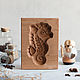 HIPPOCAMPUS wooden gingerbread/honeycake mold, Form, St. Petersburg,  Фото №1