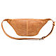 Order Leather bag on the belt 'Camille' (sand crazy). Russian leather Guild. Livemaster. . Waist Bag Фото №3