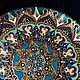 Тарелка декоративная Beautiful diadem. Тарелки. Творческая студия  Евгении Ансари. Ярмарка Мастеров.  Фото №4