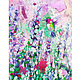 Hummingbird bird oil painting 'Summer Heat' abstraction, Pictures, Samara,  Фото №1