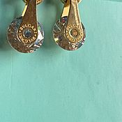 Винтаж handmade. Livemaster - original item Pendulum earrings, Bulgari, Italy. Handmade.