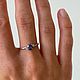 Золотое кольцо с фиолетовым сапфиром 0.5ct. Кольца. AVI JUVI. Интернет-магазин Ярмарка Мастеров.  Фото №2
