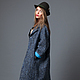 Coat oversized wool boucle fabrics for Chanel Italian manufacturers. Coat jacket AMODAY.
