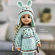 Clothes for Paola Reina dolls. Turquoise suit with ears. Clothes for dolls. DeSouris (desouris). My Livemaster. Фото №5