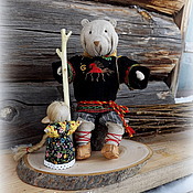 Русский стиль handmade. Livemaster - original item "Маша и медведь" кукла-сувенир. Handmade.