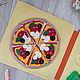 Заказать Пицца из фетра. Радужный слон - книги из фетра(Александра Киселева)(rainbow-elephant)  (rainbow-elephan). Ярмарка Мастеров. . Кукольная еда Фото №3