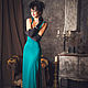 Заказать Платье-маечка изумруд с кружевной вставкой. Dudu-dress. Ярмарка Мастеров. . Платья Фото №3
