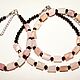 Set with pink opal and black zircon. Jewelry Sets. podaro4ek22. Online shopping on My Livemaster.  Фото №2