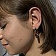 Серьги конго с турмалином. Серьги классические. SILVAURA. Интернет-магазин Ярмарка Мастеров.  Фото №2
