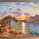  Oil painting Landscape ' By the warm sea». Pictures. Fine Art for Joy. My Livemaster. Фото №4