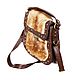 Order Stylish bag made of natural mink fur and brown leather. Butichok from N.. Livemaster. . Crossbody bag Фото №3
