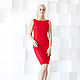 Red evening dress, a dress of guipure. Dresses. Дизайнерские платья Valensia Atelier. Online shopping on My Livemaster.  Фото №2