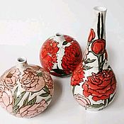 Набор керамической посуды из серии "Цветы"