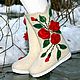 Boots custom-made, valenki 'ROSES'. Felt boots. валенки Vladimirova Oksana. Online shopping on My Livemaster.  Фото №2
