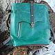 Backpack leather EMERALD. Backpacks. sumkiotmariyi (sumkiotmariya). Online shopping on My Livemaster.  Фото №2