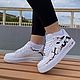 Кроссовки белые,кастом кроссовок Nike Air Force,унисекс,ручная роспись. Кроссовки. Olgavolgoart. Роспись одежды и обуви. Кастом. Ярмарка Мастеров.  Фото №11