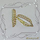 TRINITY earrings 585 gold (yellow, pink, white). VIDEO. Earrings. MaksimJewelryStudio. My Livemaster. Фото №5