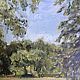 Oil painting landscape pond in the Park. canvas oil. Pictures. Ирина Димчева. Online shopping on My Livemaster.  Фото №2