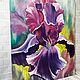 Order Iris painting, oil on canvas, 50 x 60. Valeria. Livemaster. . Pictures Фото №3