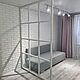 Перегородка из металлического профиля с стеклом. Декоративные панели. EasyLOFT. Интернет-магазин Ярмарка Мастеров.  Фото №2