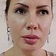 Серьги со съёмной подвеской из ювелирного кристалла. Серьги классические. Chekulaeva-elena. Ярмарка Мастеров.  Фото №6