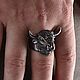 Кольцо Бык. Кольца. AlexFox Jewelry. Ярмарка Мастеров.  Фото №6