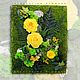 Фитокартины: Картина из стабилизированных цветов, мхов и Растений