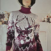 Одежда handmade. Livemaster - original item Knitted sweater, ,54-56p., half-wool.. Handmade.