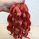 Natural hair for dolls (Coral). Doll hair. Hair and everything for dolls. My Livemaster. Фото №4