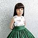 Платье " Felice" Цветочная зелень. Платье. Little___dress. Интернет-магазин Ярмарка Мастеров.  Фото №2