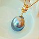 Gold pendant with Tahitian pearl buy, Pendant, Tolyatti,  Фото №1