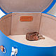 Кофр для шляп Mono (М) Синий. Саквояж. KIRUHIN Hat Box. Ярмарка Мастеров.  Фото №5