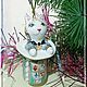 fur-tree toys 'the cat and the rabbit'. Christmas decorations. Classic porcelain (SZubova). Online shopping on My Livemaster.  Фото №2