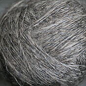 Материалы для творчества handmade. Livemaster - original item Yarn: gray yarn made of goat down. Handmade.