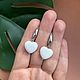 Серьги с белым кварцем. Серьги классические. Katerina Moroz accessories for you (katerinamoroz). Интернет-магазин Ярмарка Мастеров.  Фото №2
