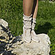 Summer boots 'Aurora'. High Boots. KnittedBoots. My Livemaster. Фото №6