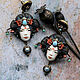 Earrings classic: ' Eastern Sisters', Earrings, Vladimir,  Фото №1