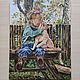 Картина акрилом "Ты же мой котик ! ", 30*40  см, Картины, Волгоград,  Фото №1
