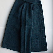 Одежда handmade. Livemaster - original item The blue knitted wool jacket/cardigan 