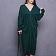 Dress dark green warm. Dresses. Voielle. Online shopping on My Livemaster.  Фото №2