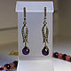 Order earrings Purple dance. Lidiajewelry. Livemaster. . Earrings Фото №3