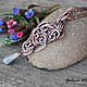 The pendant:Copper and Cat's eye. Pendant. Galina Melikhova. Online shopping on My Livemaster.  Фото №2