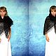 Black shawl,Hand knit shawl,Lace Russian shawl,Woolen wrap №97. Shawls. Oksana (superplatok). My Livemaster. Фото №5