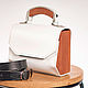 Order Amely-white leather women's handbag. Lemberg Leather. Livemaster. . Crossbody bag Фото №3
